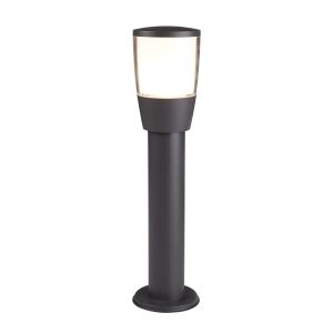 Tucson Outdoor 1 Light Post (45cm Height), Dark Grey, Clear/White Shade