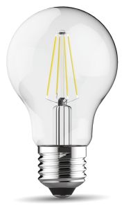 Value Classic LED GLS E27 Dimmable 6.5W Daylight 6000K, 806lm, Clear Finish, 3yrs Warranty