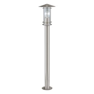 Eglo-30188 Lisio Single Outdoor Post Stainless Steel/Stainless Steel/Glass/Clear Finish
