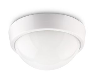 InStyle IP44 Ceiling Lamp, 1 Light GR10Q White/Glass