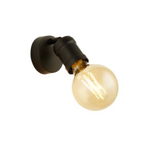 Dance 1 Light E27 Wall Spotlight Sand Black Metal