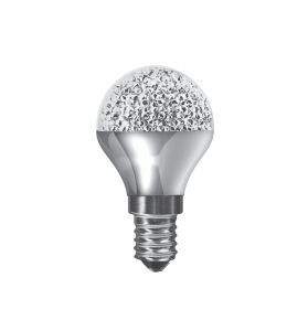 Kaleido LED Ball E14 Dimmable 3.5W Warm White 3000K, 250lm, Chrome Finish, 3yrs Warranty