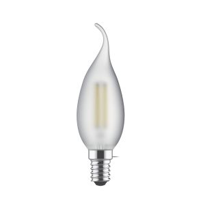 Value Classic LED Candle Tip E14 230V 4W Warm White 2700K, 470lm, Frosted Finish