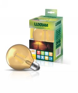 Value Vintage LED Globe 80mm E27 8W 2200K, 806lm, Gold Glass