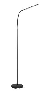 Laroa 1 Light 4.5W LED Integrated Black Floor Lamp With 4 Step Dimming