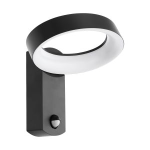 Pernate 1 Light LED Integrated Outdoor IP44 PIR Sensor Anthracite Wall Light With Plastic Diffuser