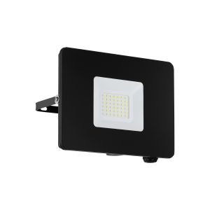 Faedo 3, 1 Light 30W LED Outdoor IP65 Adjustable Wall/Flood Light Black With Clear Glass