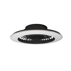 Alisio XL 95W LED Dimmable Ceiling Light & 58W DC Reversible Fan, Black Finish c/w Remote Control, APP & Alexa/Google Voice Control, 5900lm