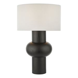 Arran 1 Light E27 Black Bold Modern Table Lamp With Inline Switch (Base Only)