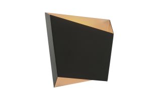 Asimetric Wall Light Rhombus, 1 x GX53 (Max 20W, Not Included), Black