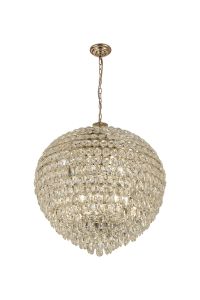 Brisa Pendant, 16 Light E14, French Gold/Crystal Item Weight: 46kg
