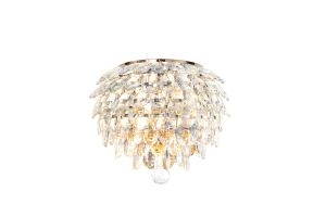 Brisa Wall Lamp, 2 Light E14, French Gold/Crystal