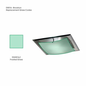 Brooklyn Frosted White Inner Replacement Glass For D0016