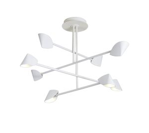 Capuccina 8 Light Fixed Pendant, 61.5W LED, 3000K, 4000lm, White, 3yrs Warranty