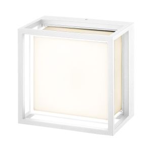 Chamonix Square Ceiling/Wall Light, 9W LED, 3000K, 725lm, IP65, White, 3yrs Warranty