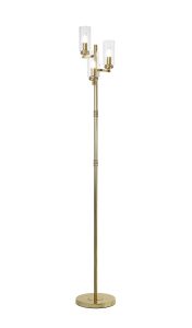Cindy Floor Lamp, 3 x E14, Polished Gold