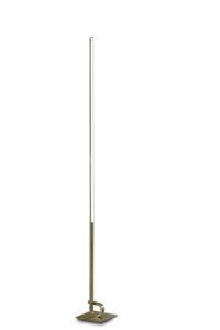 Cinto Floor Lamp 175cm, 20W LED, 3000K, 1600lm Dimmable, Antique Brass, 3yrs Warranty