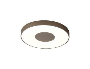 Coin Round Ceiling 80W LED With Remote Control 2700K-5000K, 3900lm, Sand Brown, 3yrs Warranty