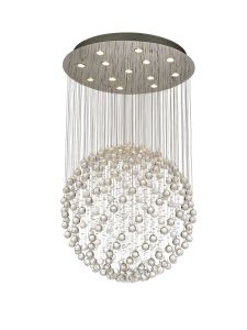 Colorado Pendant Large Sphere 13 Light GU10 Polished Chrome/Crystal Item Weight: 34.9kg