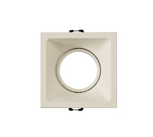 Comfort 9.2cm Square Downlight GU10, Matt White, Cut Out: 80x80mm, Lampholder Included