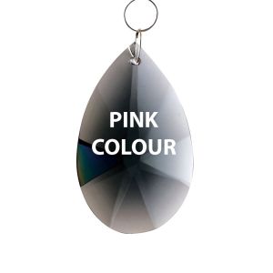 Crystal Star Pendalogue Without Ring Pink 50mm