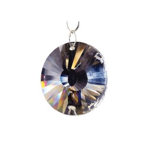 Crystal Disc Without Ring Sun Clear 45mm 2 Holes