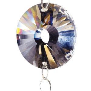 Crystal Disc Without Ring Sun Clear 35mm 1 Hole