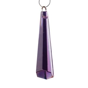 Crystal Hexagonal Drop Without Ring Lilac 62mm