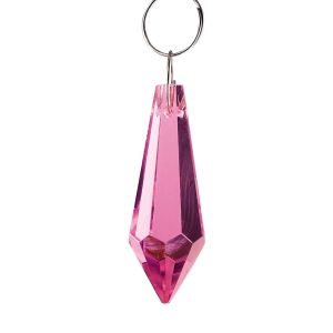 Crystal Drop Without Ring Pink 36mm