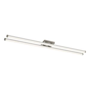 Cuisine 2 Light 40W Integrated LED Brushed Chrome 117cm Bar Flush Fitting With White Acrylic Diffusers