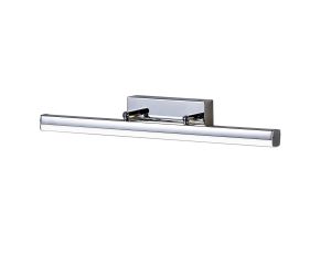 Dalaman Wall Lamp Large Adjustable, 1 x 18W LED, 4000K, 1784lm, IP44, Polished Chrome, 3yrs Warranty