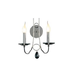 Danya Wall Lamp 2 Light E14 Polished Chrome/Crystal