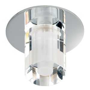 Endon EL-IP-4000 Ch/Crystal IP65 Recess Fitt. 2 Light In Chrome