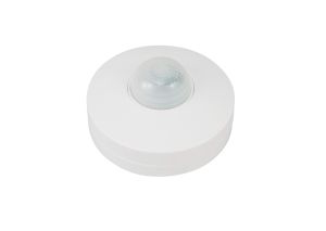 Espial Surface Mounted IP20 6m 360 Deg PIR Sensor With Adjustable Time And Lux Level White Finish