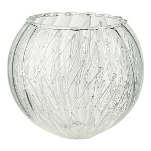 Accessory Mix And Match Clear Glass Shade With Inner Wire Detail