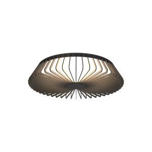 Himalaya 53cm Round Ceiling (Light Only), 56W LED, 2700-5000K Tuneable White, 2500lm, Remote Control, Black, 3yrs Warranty