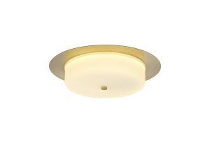 Kolberg Ceiling, 18W LED, 3000K, 1080lm, IP44, Satin Gold, 3yrs Warranty