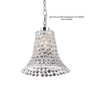 Kudo Crystal Cone Non-Electric SHADE ONLY Polished Chrome/Crystal