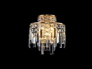 Maddison Wall Lamp 2 Light G9 French Gold/Crystal