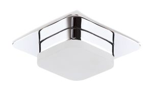 Marcel Recessed Down Light 5W LED Square 3000K IP44, 450lm, Polished Chrome/Frosted Acrylic, Cut Out: 70mm, Driver Included, 3yrs Warranty