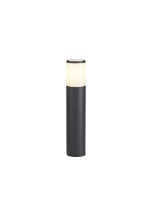 Bizet 45cm Post Lamp 1 x E27, IP54, Anthracite/Opal, 2yrs Warranty