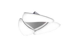 Mistral LED Flush Ceiling 18W LED 3000K, 1620lm, Polished Chrome/Frosted Acrylic, 3yrs Warranty