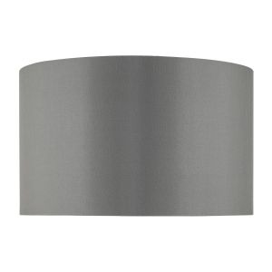 Otto E27 Grey Faux Silk 37cm Drum Shade (Shade Only)