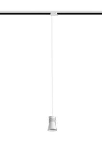 Pagoda Pendant For Track, 1 Light GU10, White
