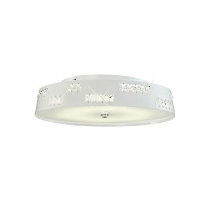 Phoenix Flush Ceiling 18W LED 4000K White/Crystal