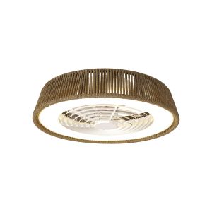 Polinesia Nautica 70W LED Dimmable Ceiling Light With Built-In 35W DC Reversible Fan, Beige Oscu, 4200lm, 5yrs Warranty