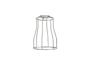 Prema Tall Round 14cm Wire Cage Shade With Angled Sides, Chrome