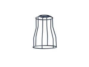 Prema Tall Round 14cm Wire Cage Shade With Angled Sides, Cool Grey