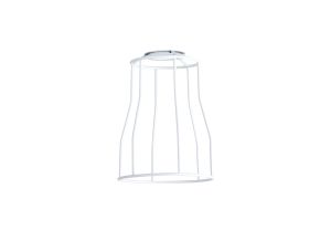 Prema Tall Round 14cm Wire Cage Shade With Angled Sides, White