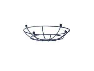 Prema Clip On Shallow Round 25cm Wire Cage Shade, Cool Grey